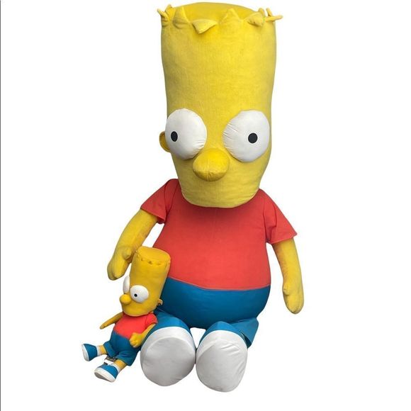 Bundle of Life Size & Mini Arcade Bart Simpson Collectors Plush (43-46” ) - Picture 3 of 10